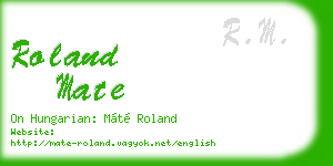 roland mate business card