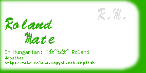 roland mate business card